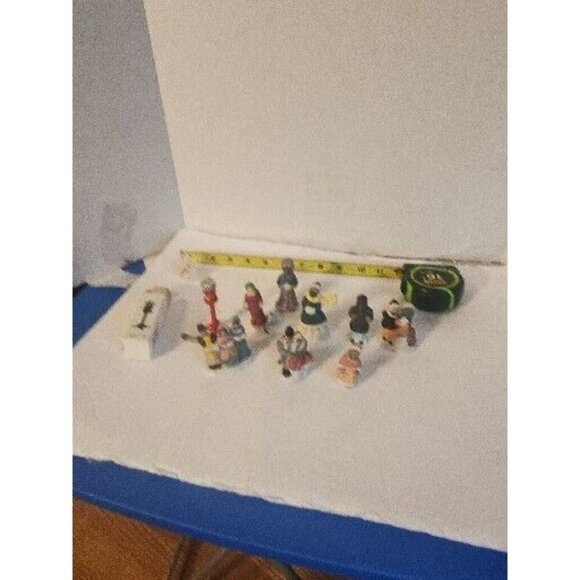 Lemax Other - Lot of 9 Lemax Christmas Village Figurines Gumball Machine Resin Porcelain